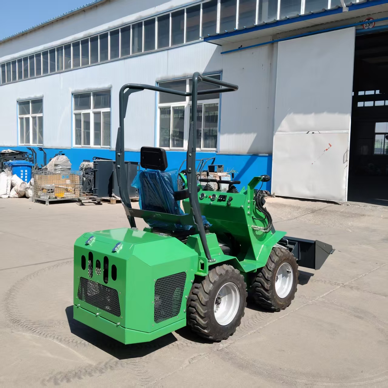 Heavy Equipment Engine - Carregadeira deslizante 390 com rodas para