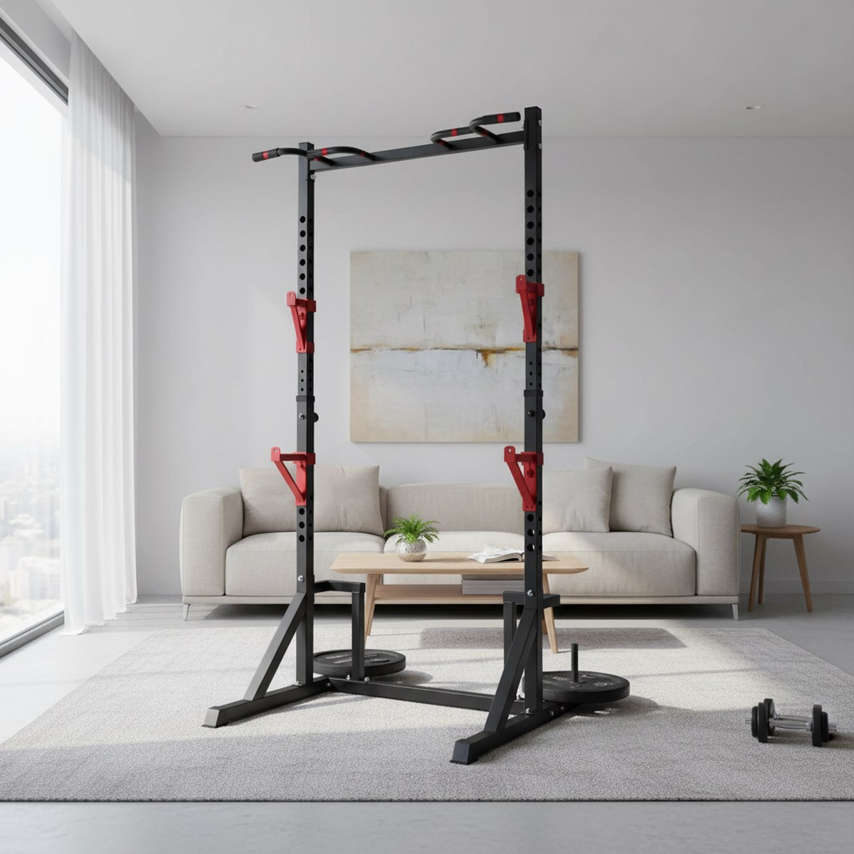 Rack de Força Ajustável com Ba - Heavy Equipment Gym avaliação e preço