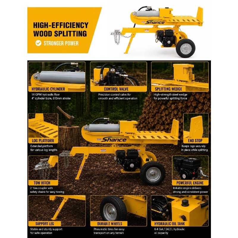 Rachador de Lenha Elétrico Hid - Heavy Equipment Processor avaliação e preço