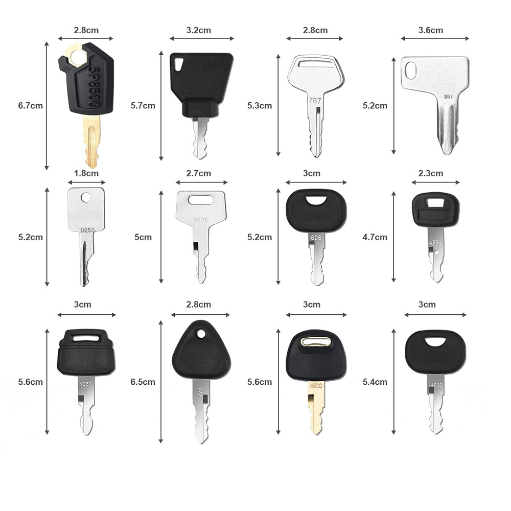 12pçs conjunto de chave de ign - Heavy Equipment Key Set avaliação e preço